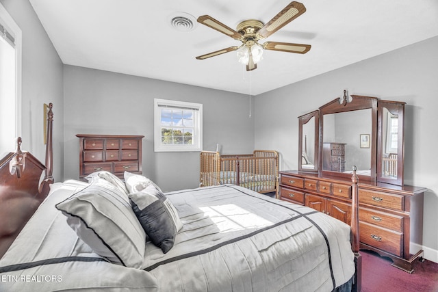 1182 Murrell Rd, Morristown, TN 37814 - carpeted bedroom featuring a ceiling fan and baseboards