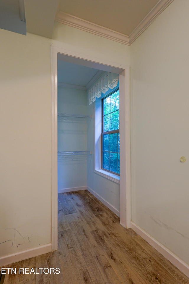 915 Yellow Breeches Rd, Cosby, TN 37722 - empty room with crown molding, wood finished floors, and baseboards
