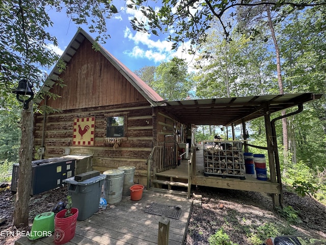 1040 Sturmhaben Way, Newport, TN 37821 - view of side of property with a wooden deck