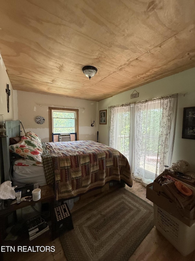 1040 Sturmhaben Way, Newport, TN 37821 - bedroom with cooling unit and wooden ceiling