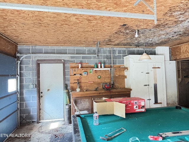 view of storage area