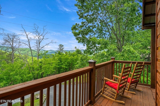 view of wooden terrace