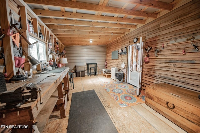 view of basement