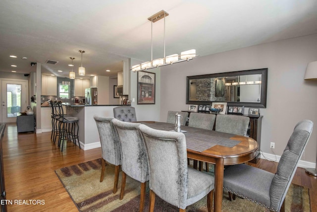 409 Celebration Rd, Knoxville, TN 37934 - dining room featuring wood finished floors, baseboards, and recessed lighting
