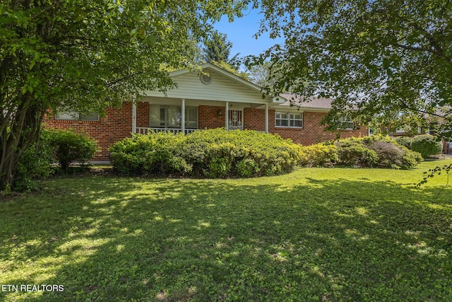 513 Long Mill Rd, Athens, TN 37303 - single story home with a front lawn and brick siding