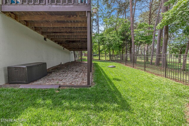 view of yard featuring stairs