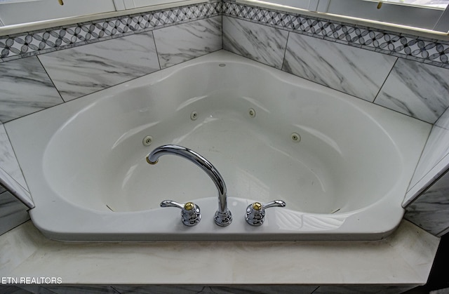 detailed view of a tub with jets