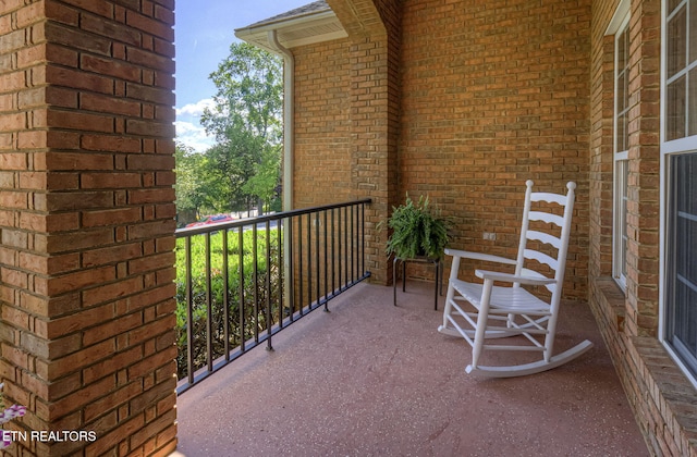 view of balcony