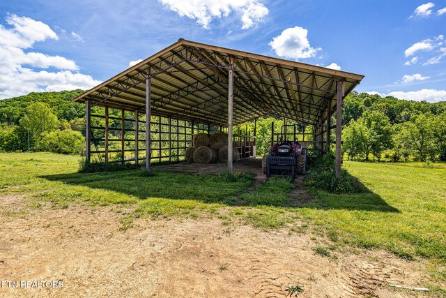 776 Salem Valley Rd, Ten Mile, TN 37880 - view of car parking featuring a wooded view
