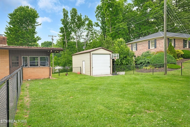 8000 Berkshire Blvd, Powell, TN 37849 - view of yard featuring a detached garage and an outbuilding