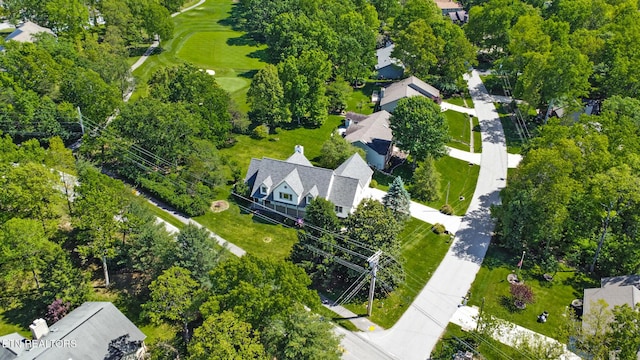 11 Kingsboro Ln, Crossville, TN 38558 - aerial perspective of suburban area featuring a tree filled landscape and a golf course