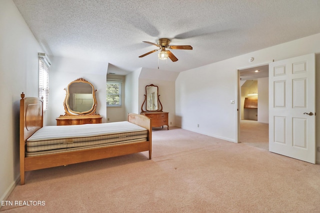 11 Kingsboro Ln, Crossville, TN 38558 - carpeted bedroom featuring a textured ceiling, a ceiling fan, and baseboards