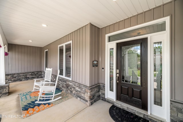 109 Niwodihi Trl, Vonore, TN 37885 - property entrance with a porch and stone siding