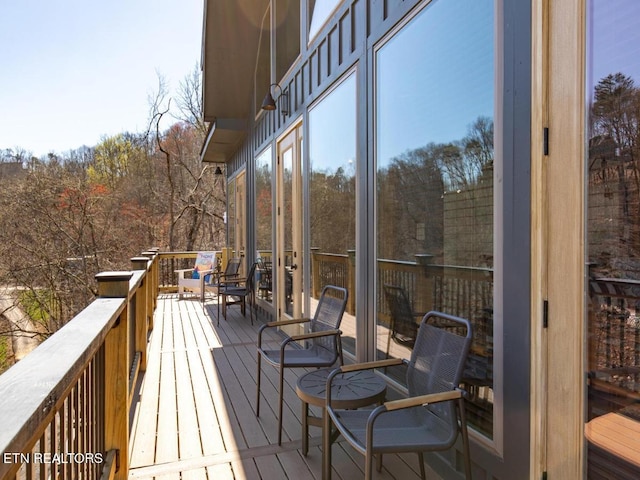 view of wooden terrace