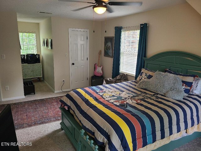 131 Chestnut Hill Rd, Oak Ridge, TN 37830 - bedroom with carpet floors, ceiling fan, and baseboards