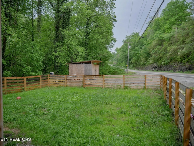 643 Airport Rd, Oakdale, TN 37829 - view of yard with a shed and an outbuilding