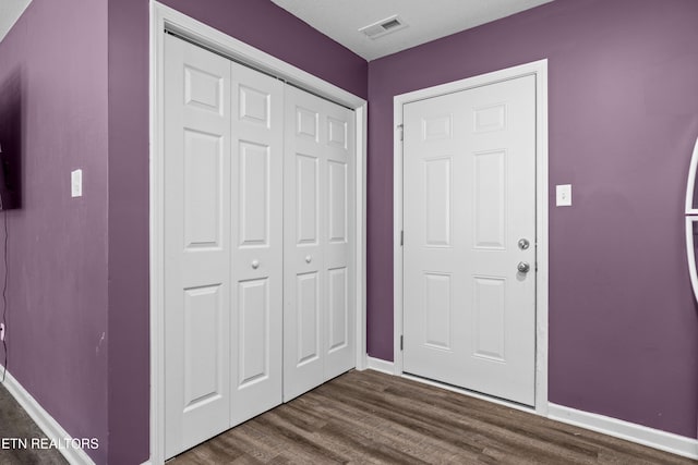 350 Hartfield Ln, Loudon, TN 37774 - foyer with baseboards and dark wood finished floors