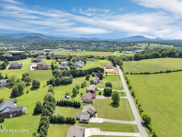 view of rural area featuring mountains