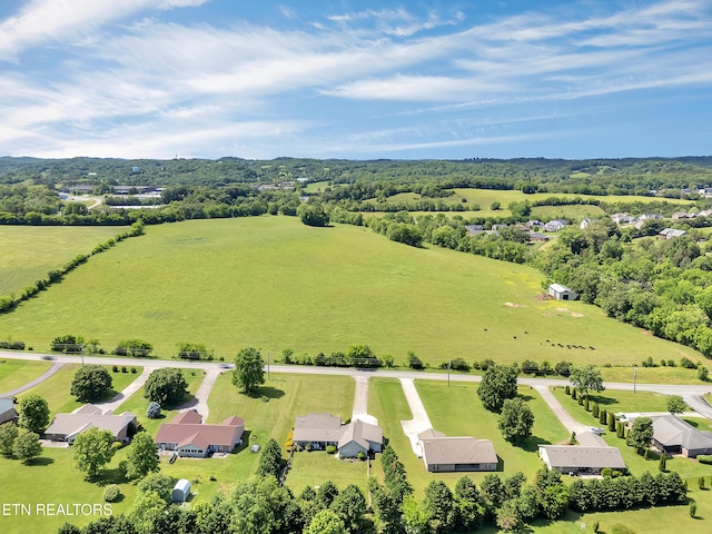 aerial view of sparsely populated area