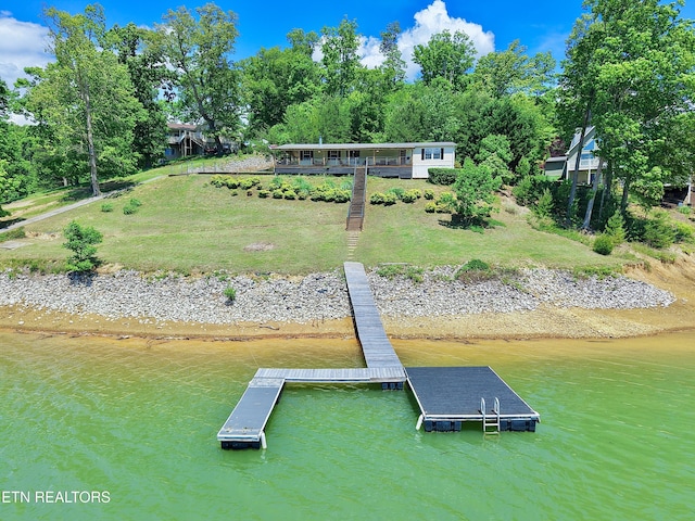 dock with a water view