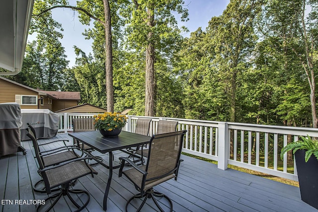 133 Nebraska Ave, Oak Ridge, TN 37830 - deck featuring outdoor dining space and grilling area