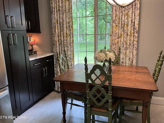 view of dining room