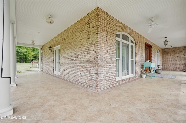 6005 Powell Valley Rd, Big Stone Gap, VA 24219 - view of patio / terrace featuring a porch and a ceiling fan