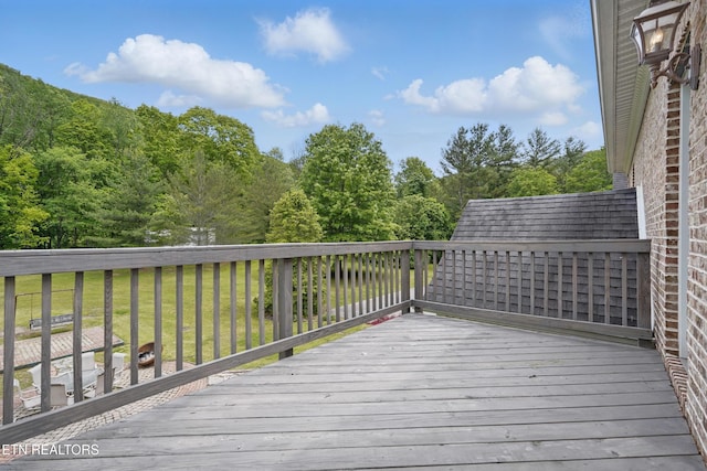 6005 Powell Valley Rd, Big Stone Gap, VA 24219 - wooden deck with a lawn