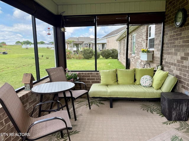 1617 Millstone Dr, Maryville, TN 37803 - sunroom / solarium featuring an outdoor living space and plenty of natural light