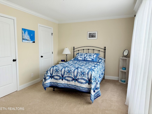 1617 Millstone Dr, Maryville, TN 37803 - carpeted bedroom with ornamental molding and baseboards