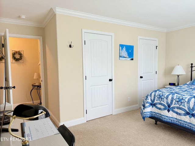 1617 Millstone Dr, Maryville, TN 37803 - bedroom with ornamental molding, carpet floors, and baseboards