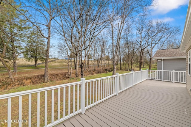 522 Church St, Vonore, TN 37885 - wooden terrace with a lawn