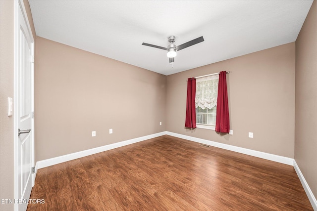 2689 Spruce Loop, Crossville, TN 38555 - unfurnished room featuring baseboards, wood finished floors, and ceiling fan