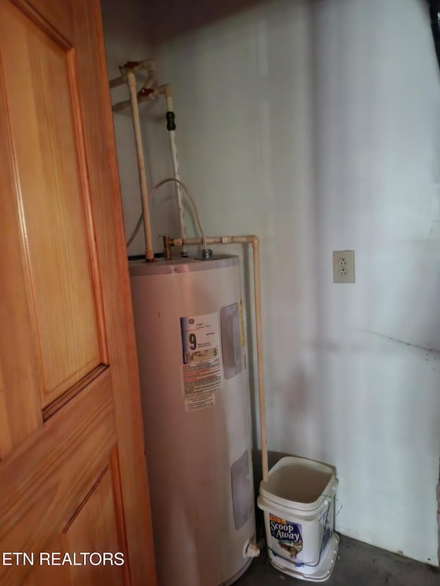utilities featuring electric water heater