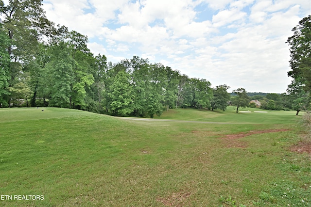 12212 Oakmont Cir, Knoxville, TN 37934 - view of community featuring view of golf course, a yard, and view of wooded area