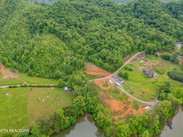 384 Lancer Rd, Harriman, TN 37748 - aerial view of a heavily wooded area and a nearby body of water