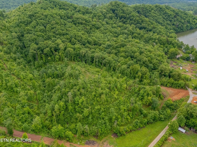 384 Lancer Rd, Harriman, TN 37748 - bird's eye view of a heavily wooded area and a nearby body of water