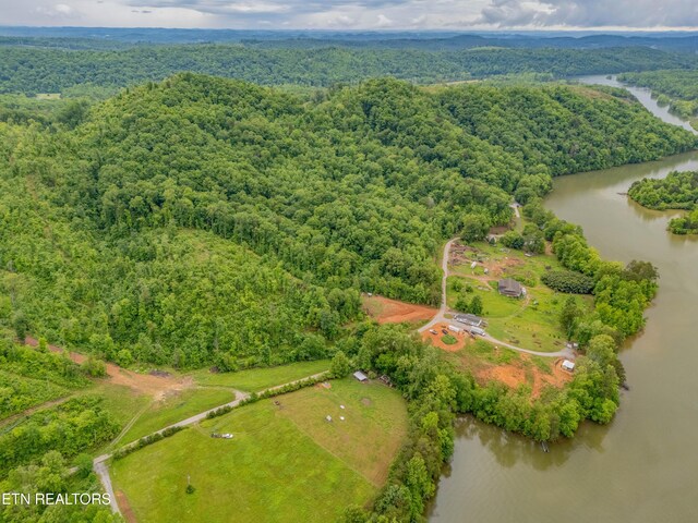 384 Lancer Rd, Harriman, TN 37748 - bird's eye view of a forest and a large body of water