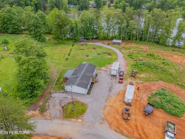 384 Lancer Rd, Harriman, TN 37748 - aerial view of a tree filled landscape and a nearby body of water