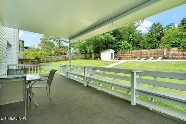 1023 NE Old Charleston Rd, Cleveland, TN 37312 - view of patio / terrace featuring outdoor dining space
