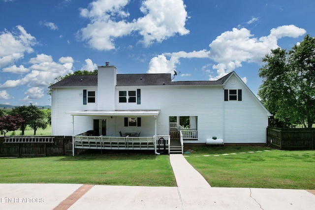 1023 NE Old Charleston Rd, Cleveland, TN 37312 - back of property with a chimney