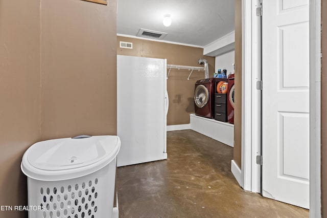 bathroom featuring concrete floors