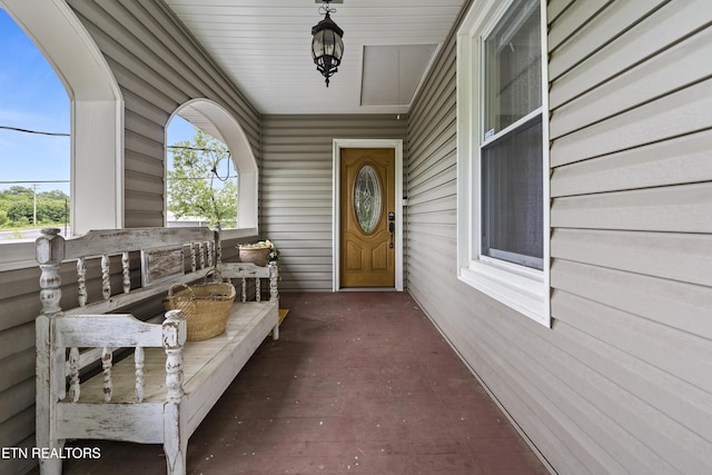 view of exterior entry