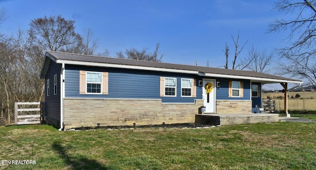 217 Yoakum Rd, Speedwell, TN 37870 - single story home featuring stone siding and metal roof