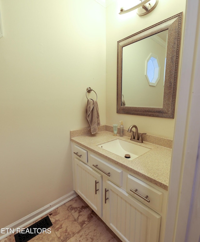 112 Chestnut Hill Rd, Oak Ridge, TN 37830 - bathroom with vanity and baseboards