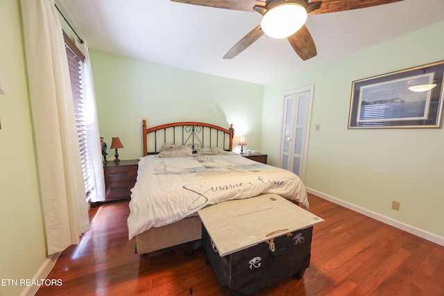 112 Chestnut Hill Rd, Oak Ridge, TN 37830 - bedroom with wood finished floors, baseboards, and multiple windows