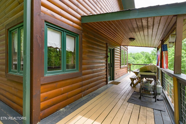 529 Deer Path Ln, Gatlinburg, TN 37738 - view of wooden porch