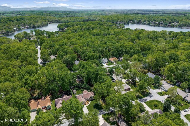 157 Garfield Ct, Crossville, TN 38558 - drone / aerial view of a heavily wooded area and a large body of water