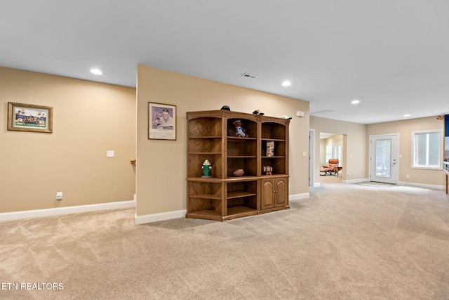 115 Tecumseh Ln, Loudon, TN 37774 - spare room featuring light colored carpet, baseboards, and recessed lighting