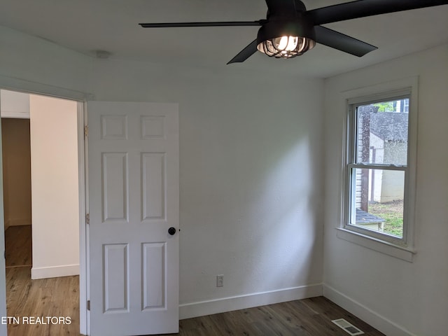 628 Algonquin Dr, Morristown, TN 37813 - empty room featuring baseboards, ceiling fan, and wood finished floors